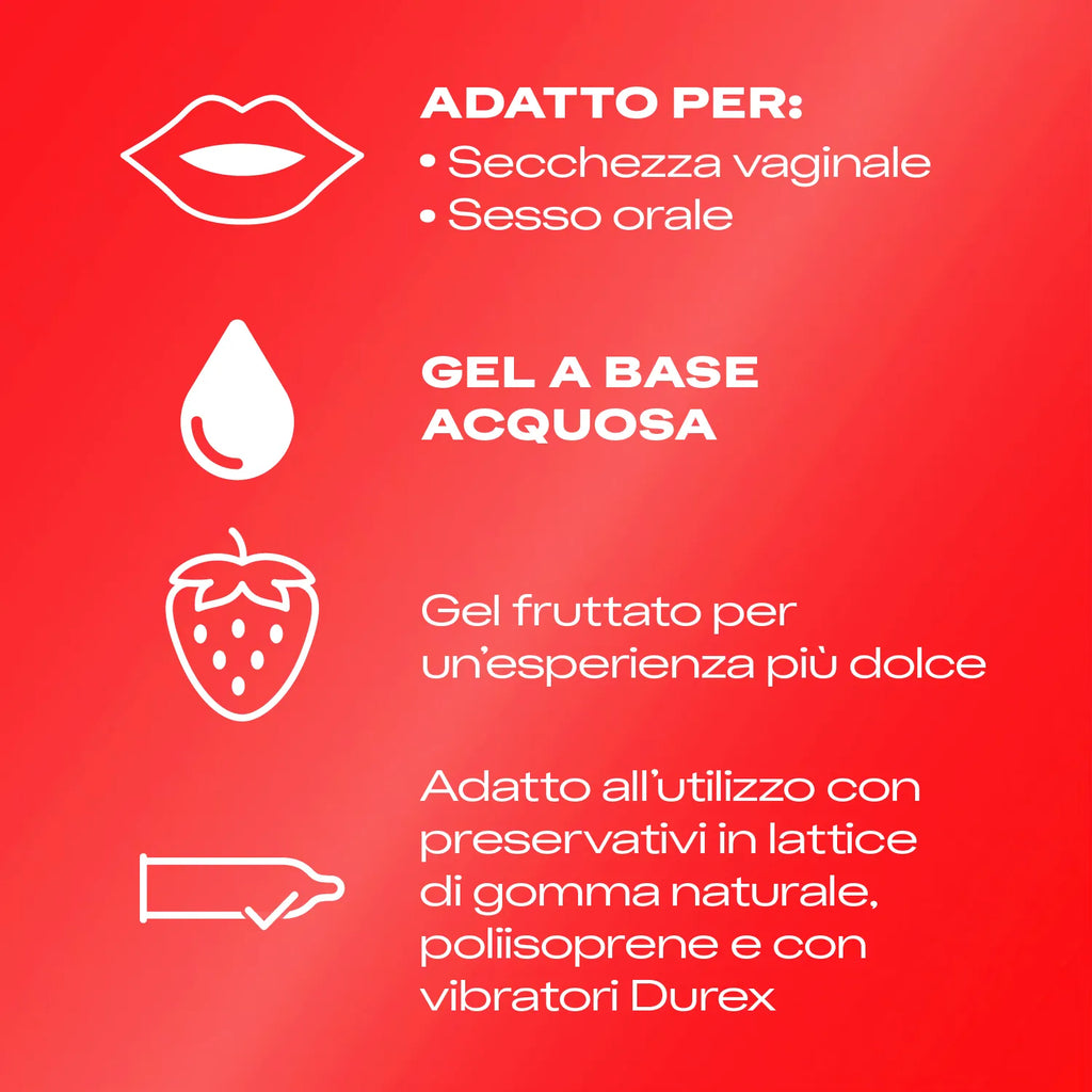DUREX FRAGOLA GEL LUBRIFICANTE 50 ML